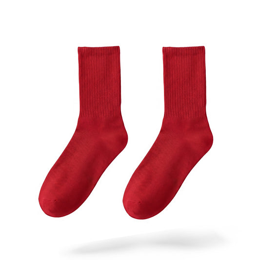 Red Crew-Socks