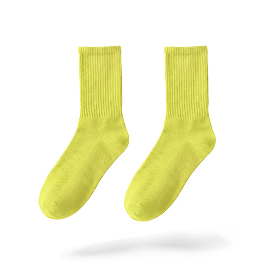Slime Green Crew-Socks