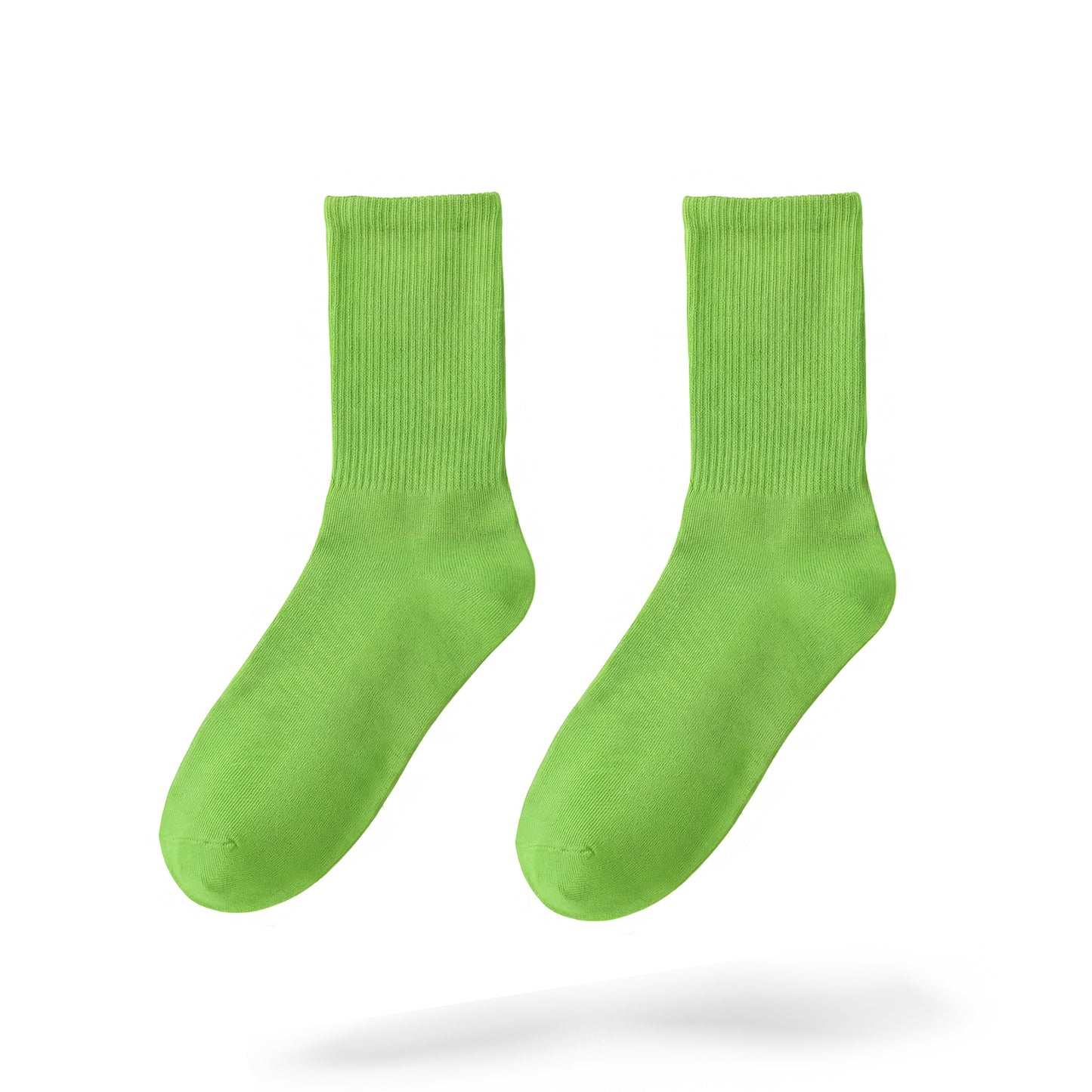 Lime Green Crew-Socks