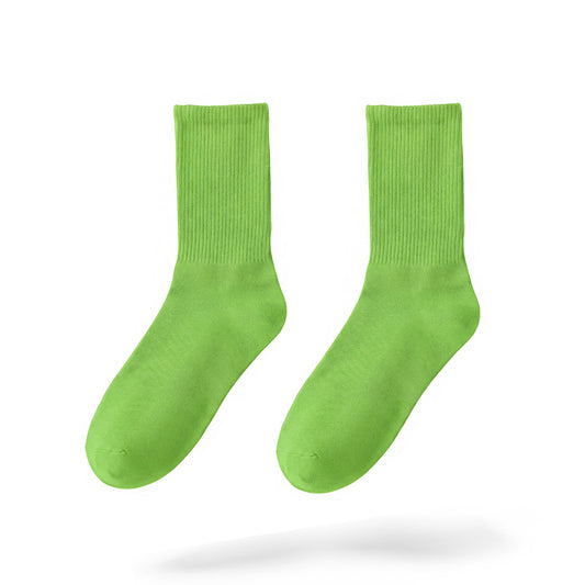Lime Green Crew-Socks