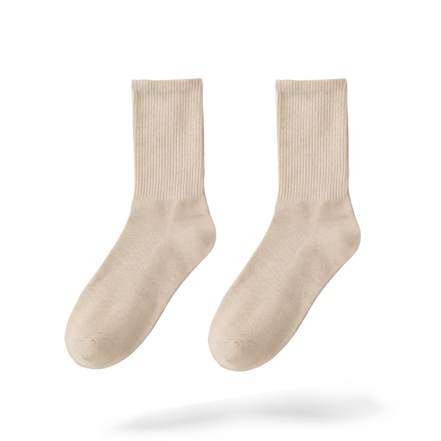 Beige Crew-Socks