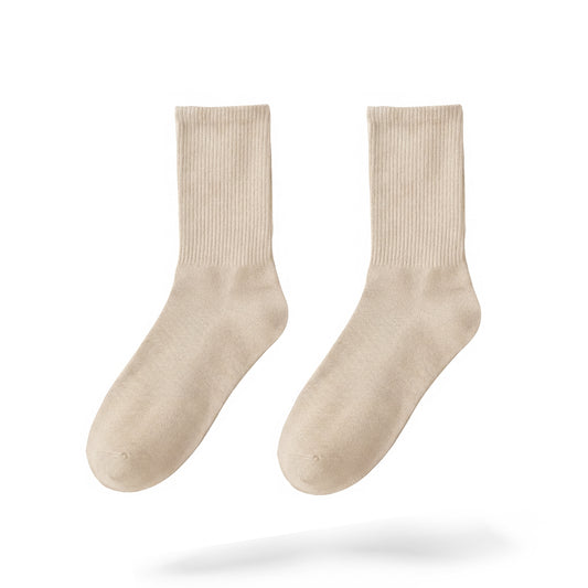 Beige Crew-Socks