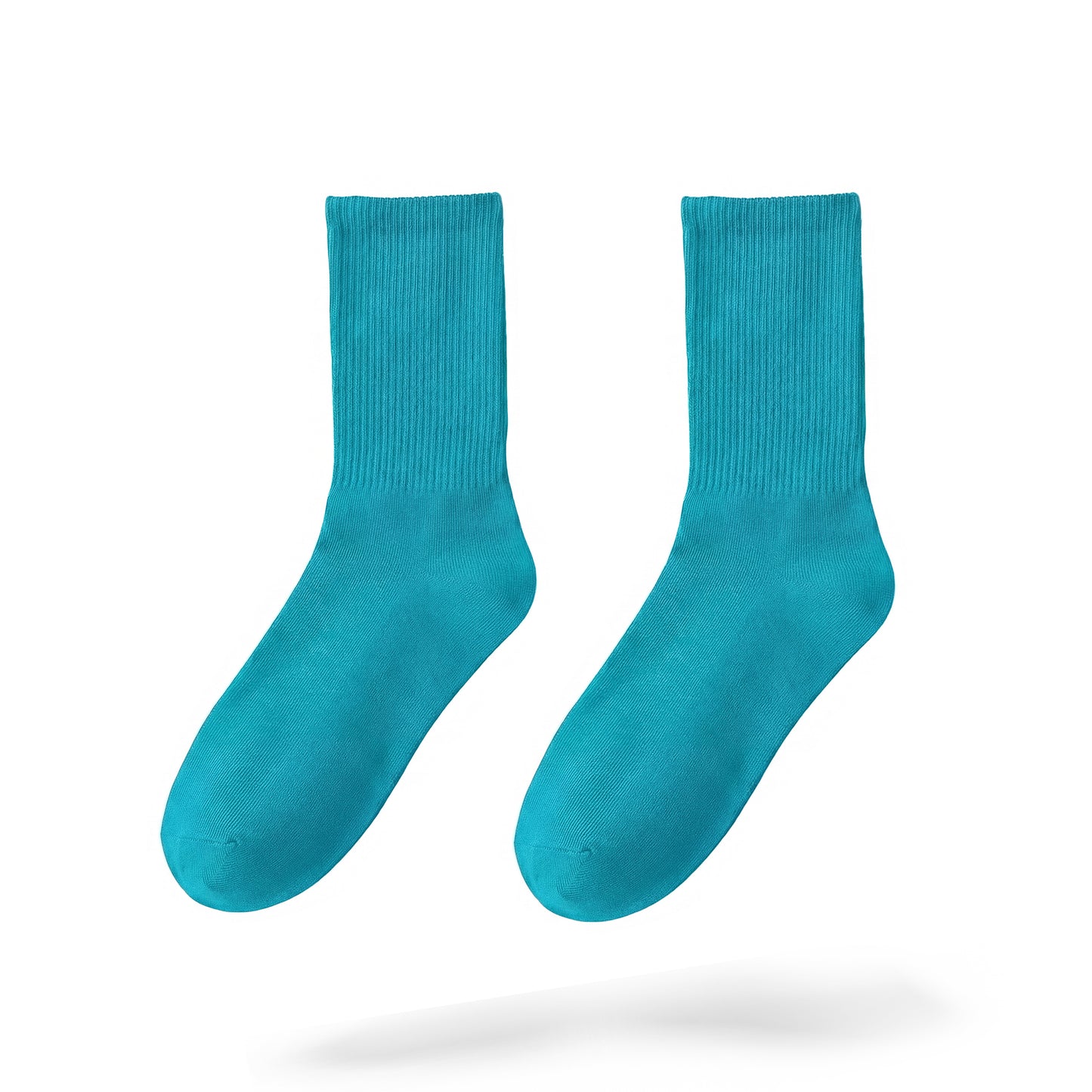 Cyan Crew-Socks