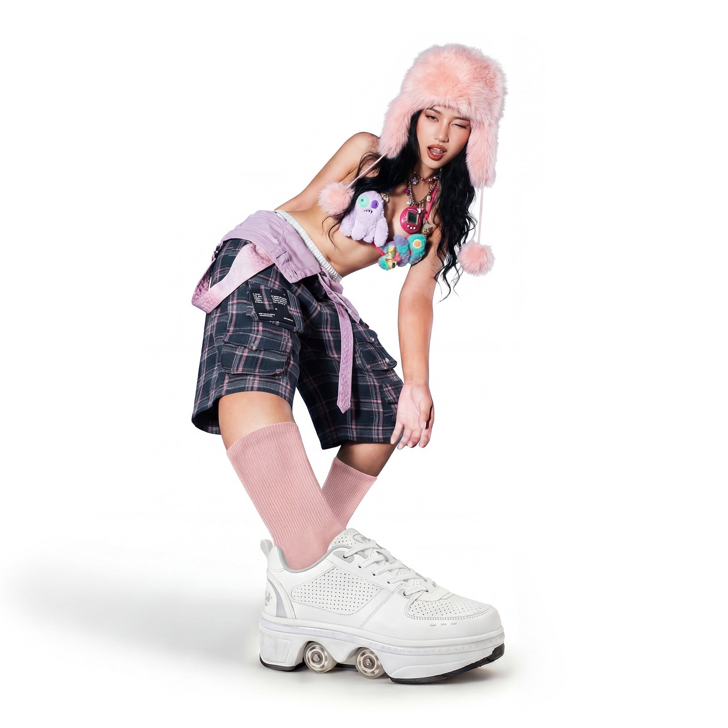 Baby Pink Crew-Socks