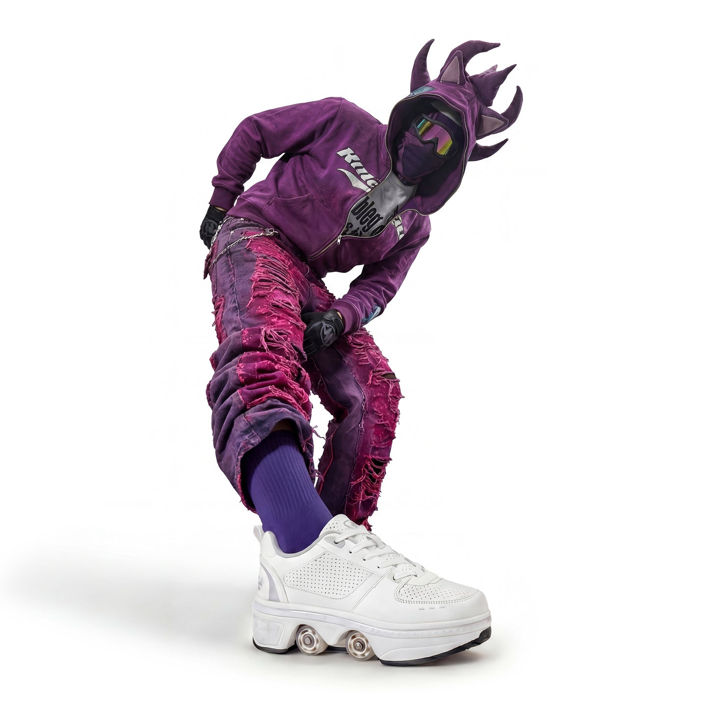 Purple Crew-Socks