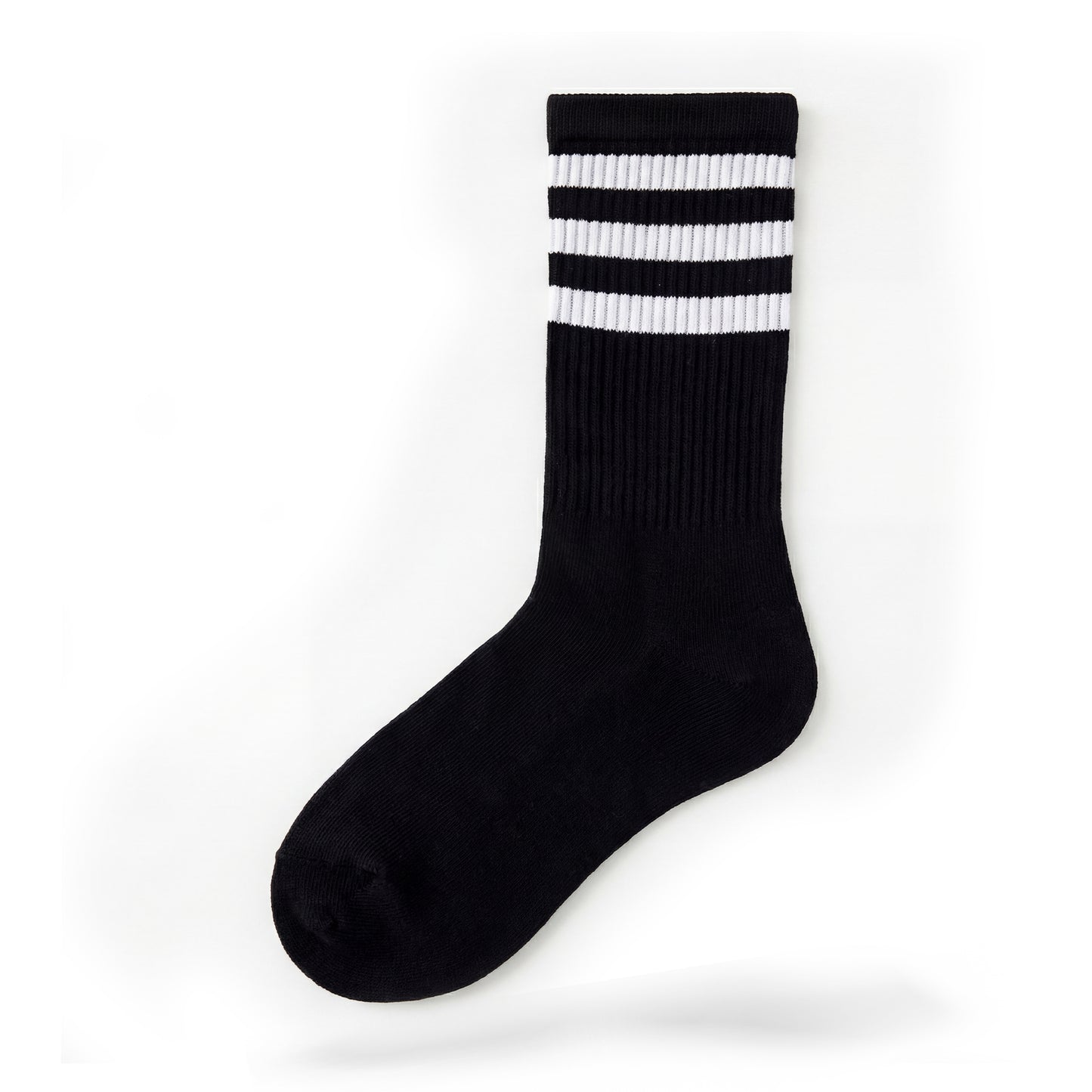 Black Stripe Crew-Socks