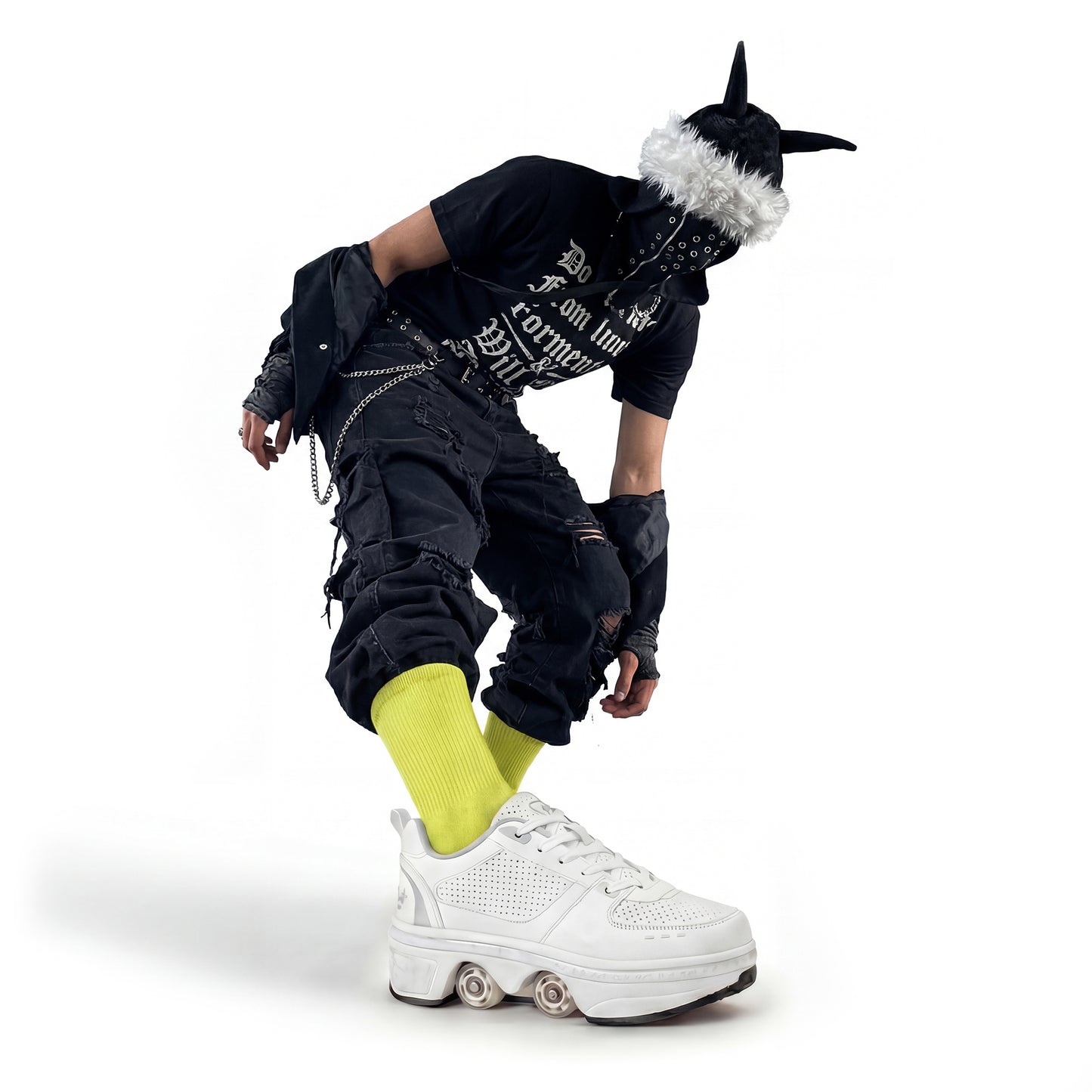 Slime Green Crew-Socks