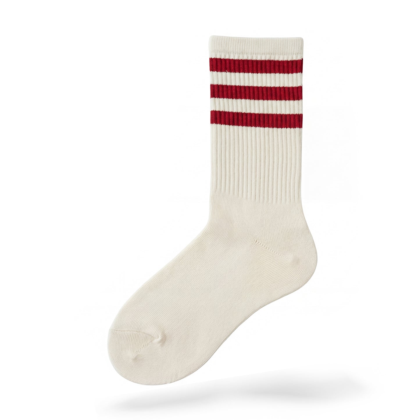 Red Stripe Crew-Socks