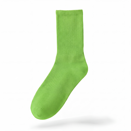 Lime Green Crew-Socks