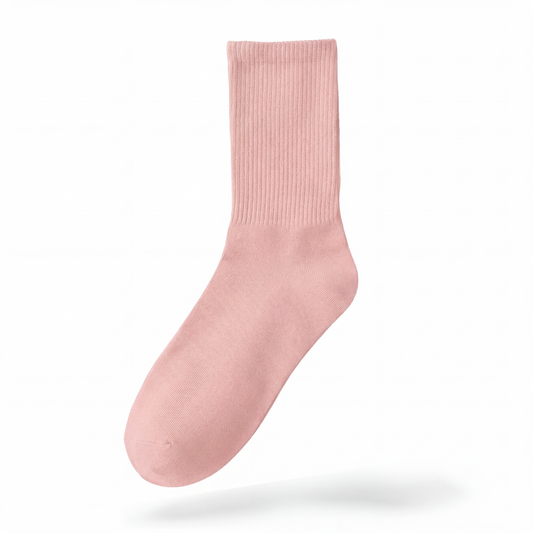 Baby Pink Crew-Socks