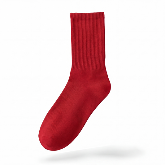 Red Crew-Socks