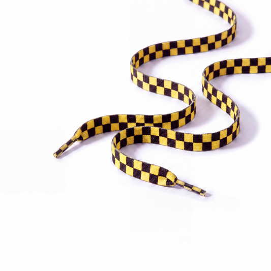 Yellow Checker Laces