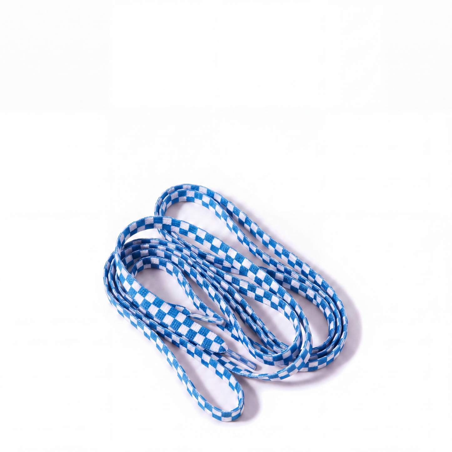 Blue Checker Laces